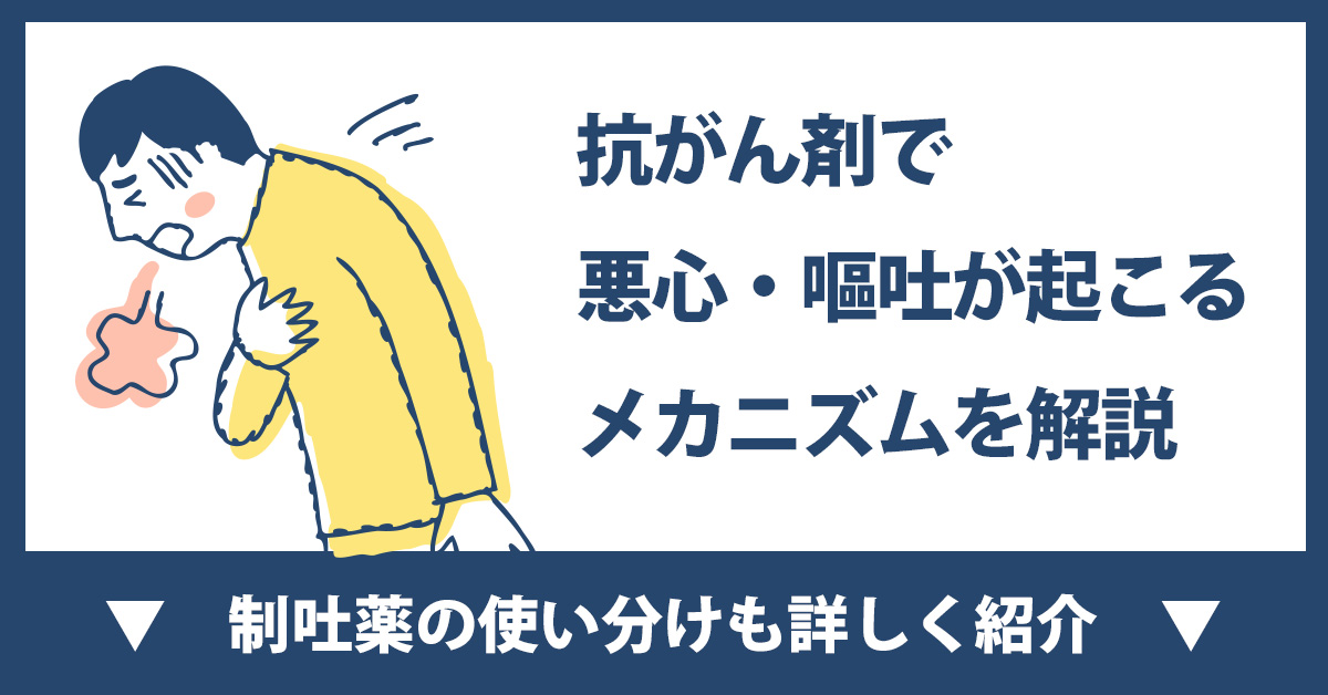 抗がん剤で悪心・嘔吐が起こるメカニズムを解説｜制吐薬の使い分けも詳しく紹介